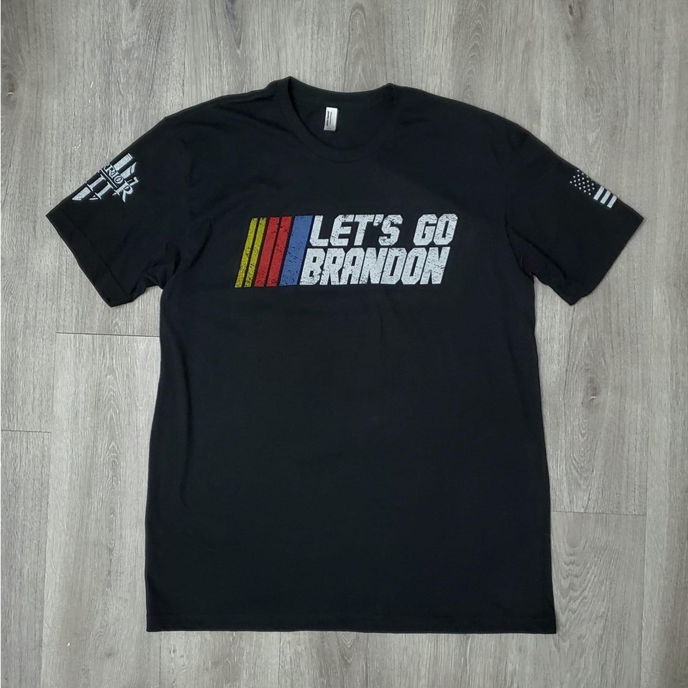 LET’S GO BRANDON T-shirt, Black, XL
